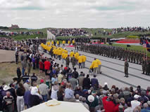 De veteranen arriveren